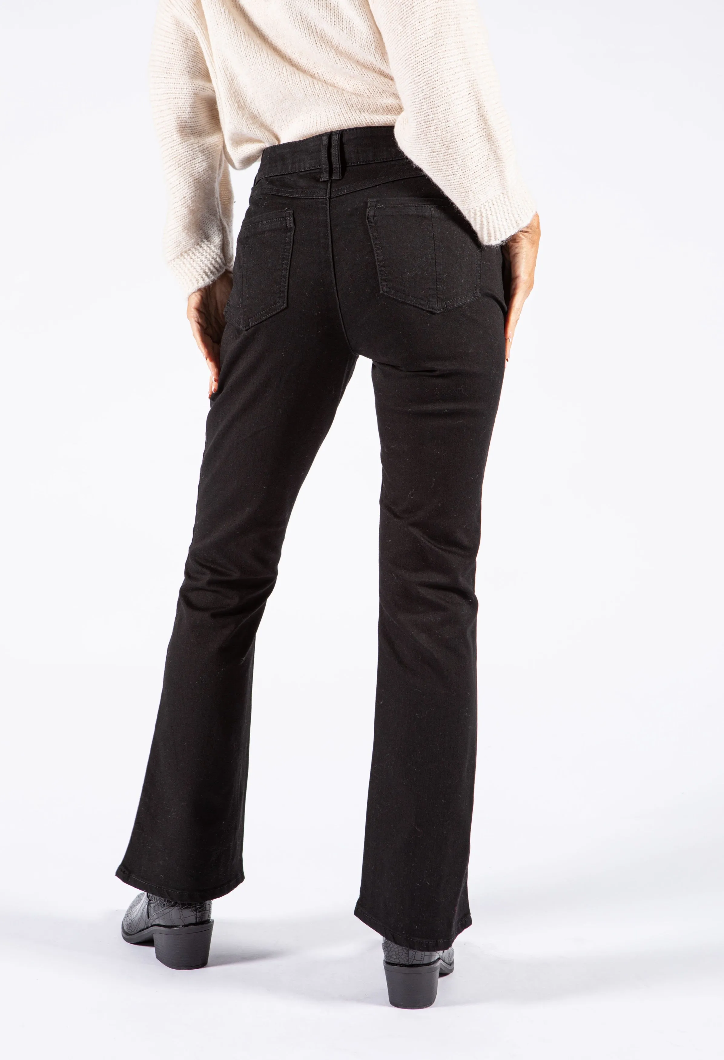 "Ab"solution® Itty Bitty Bootcut Black Jeans