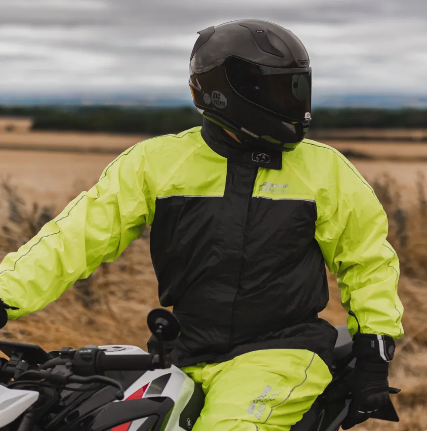 Rainseal Black Fluorescent Waterproof Over Jacket