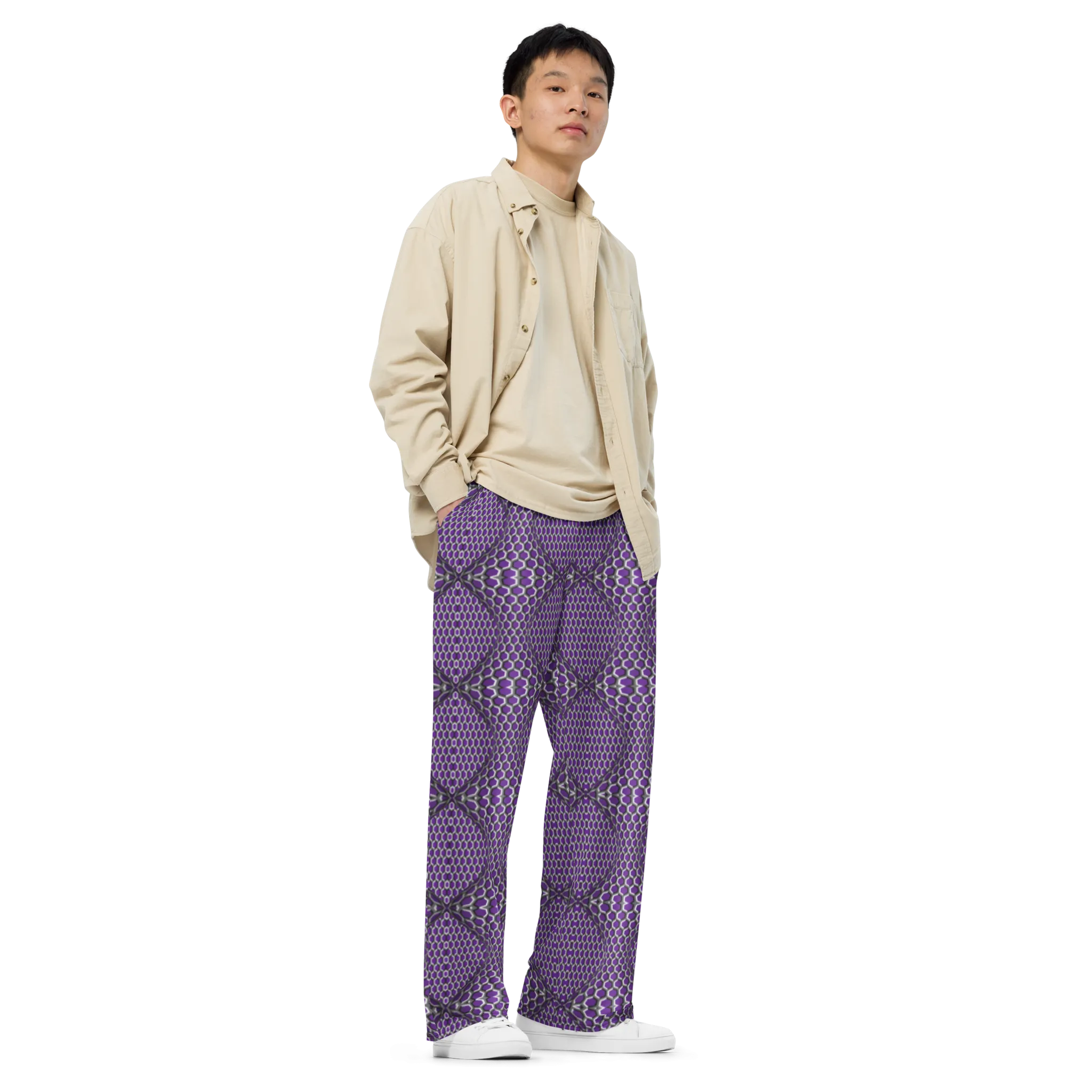 Recursia Illusions Game Men's Wide Leg Pants