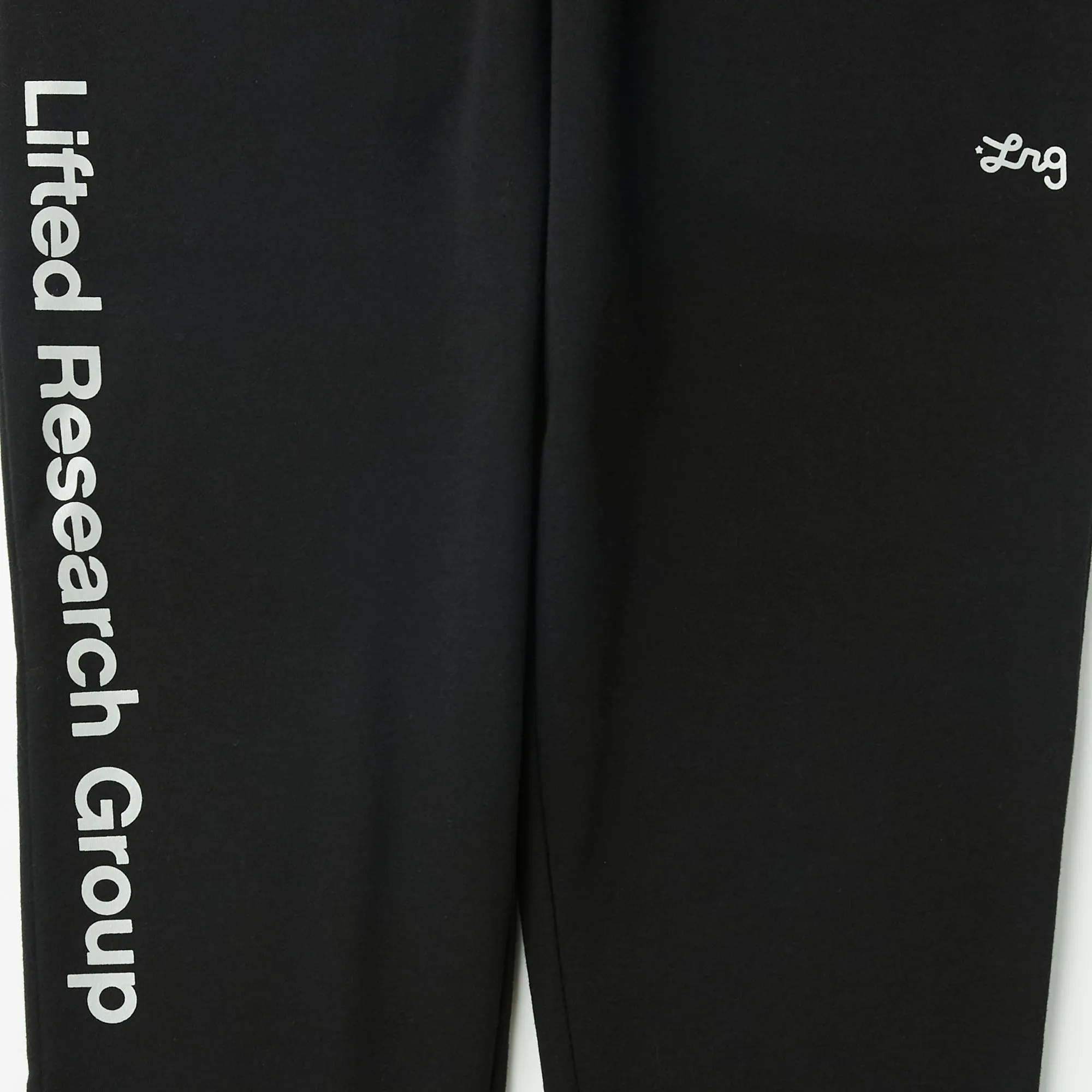 REFLECTIVE LIFTED SCRIPT JOGGER SWEATPANTS - BLACK