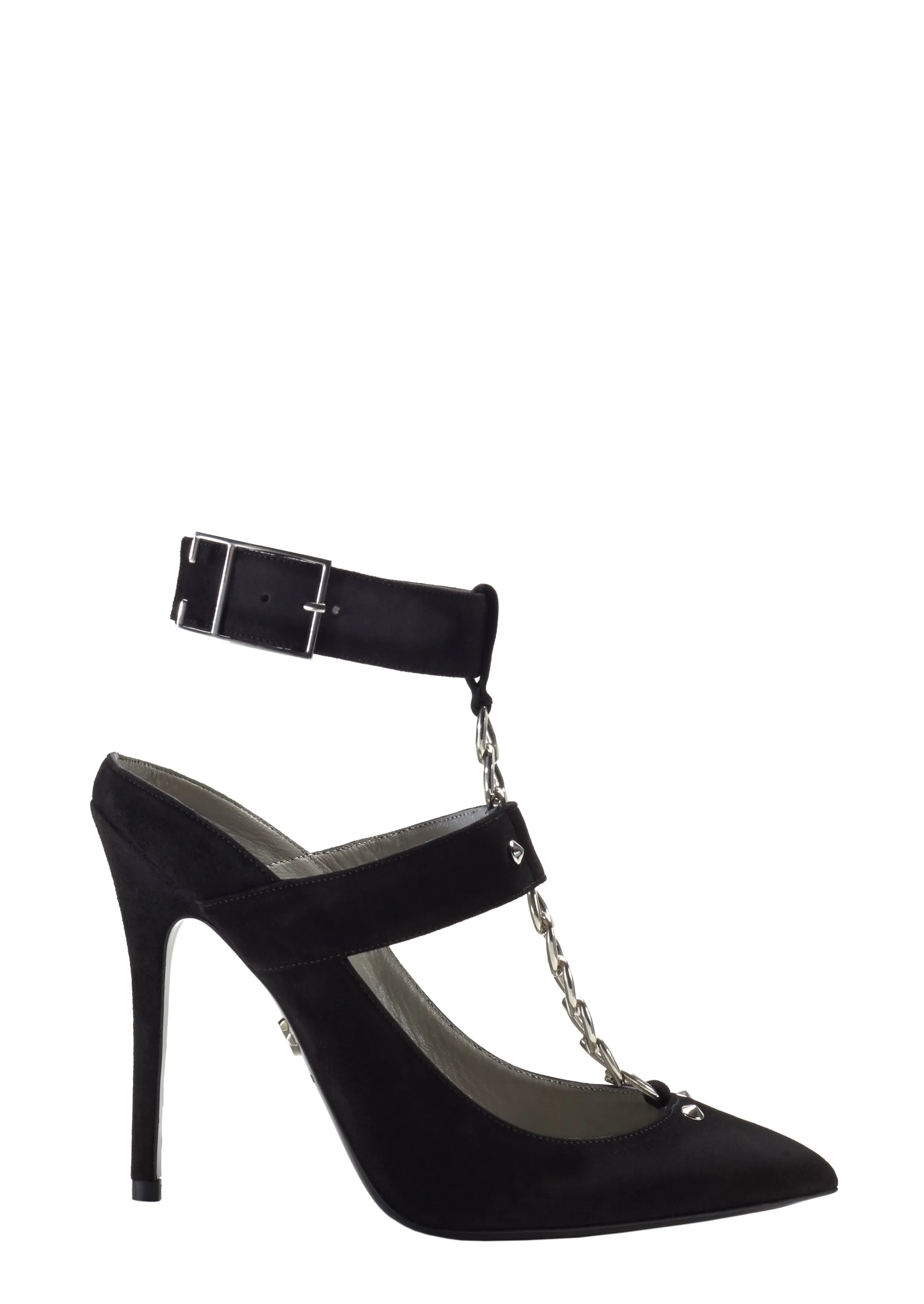 REINA BLACK SUEDE PUMPS