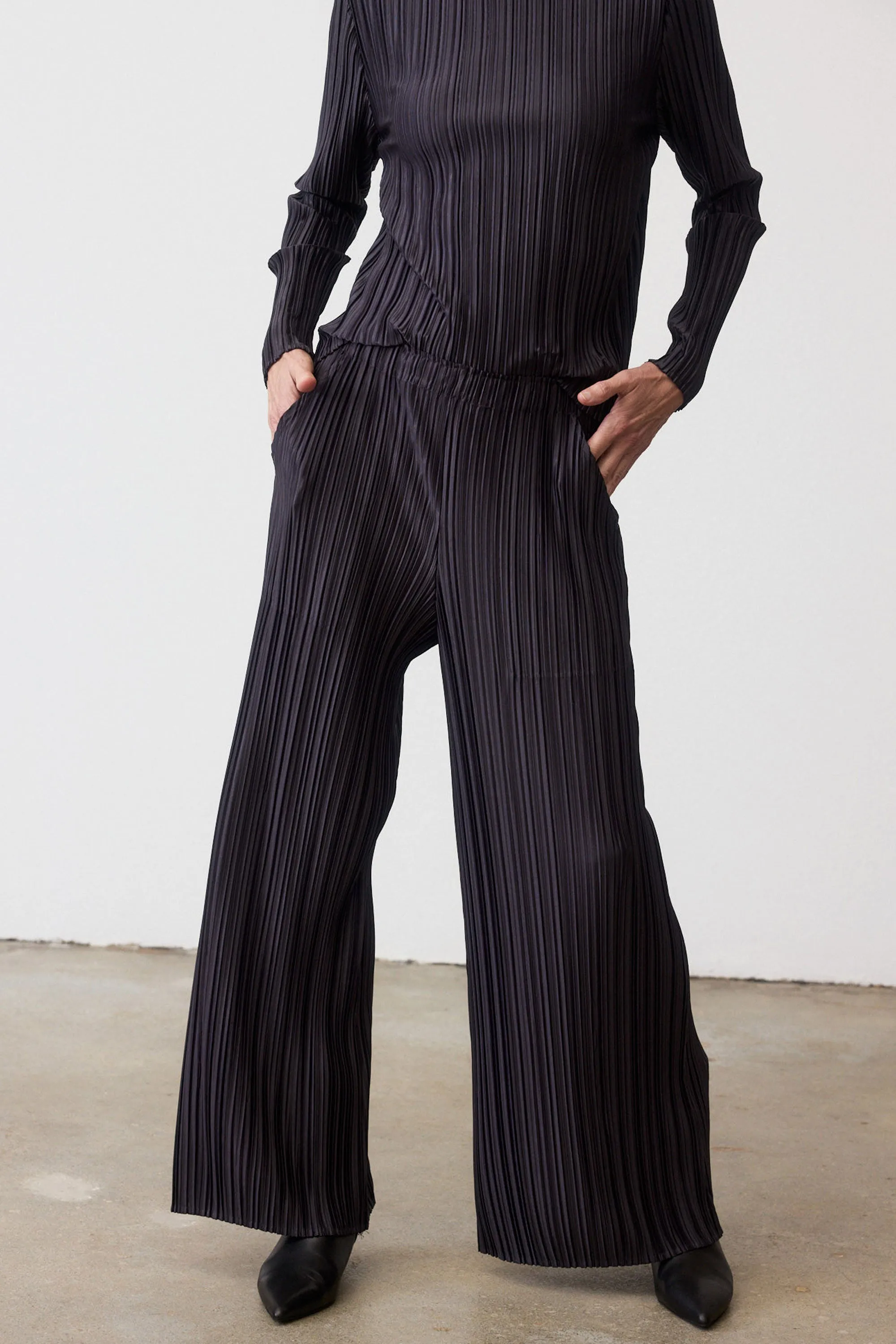 Relaxed Pleated Pants