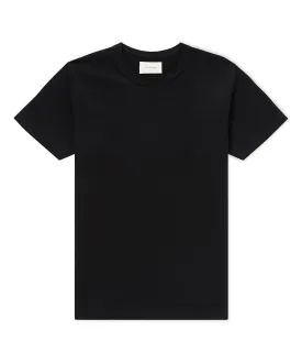 Rib Neck T-Shirt - Black