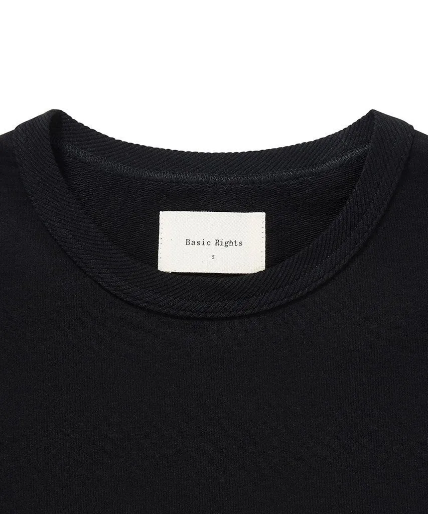 Rib Neck T-Shirt - Black