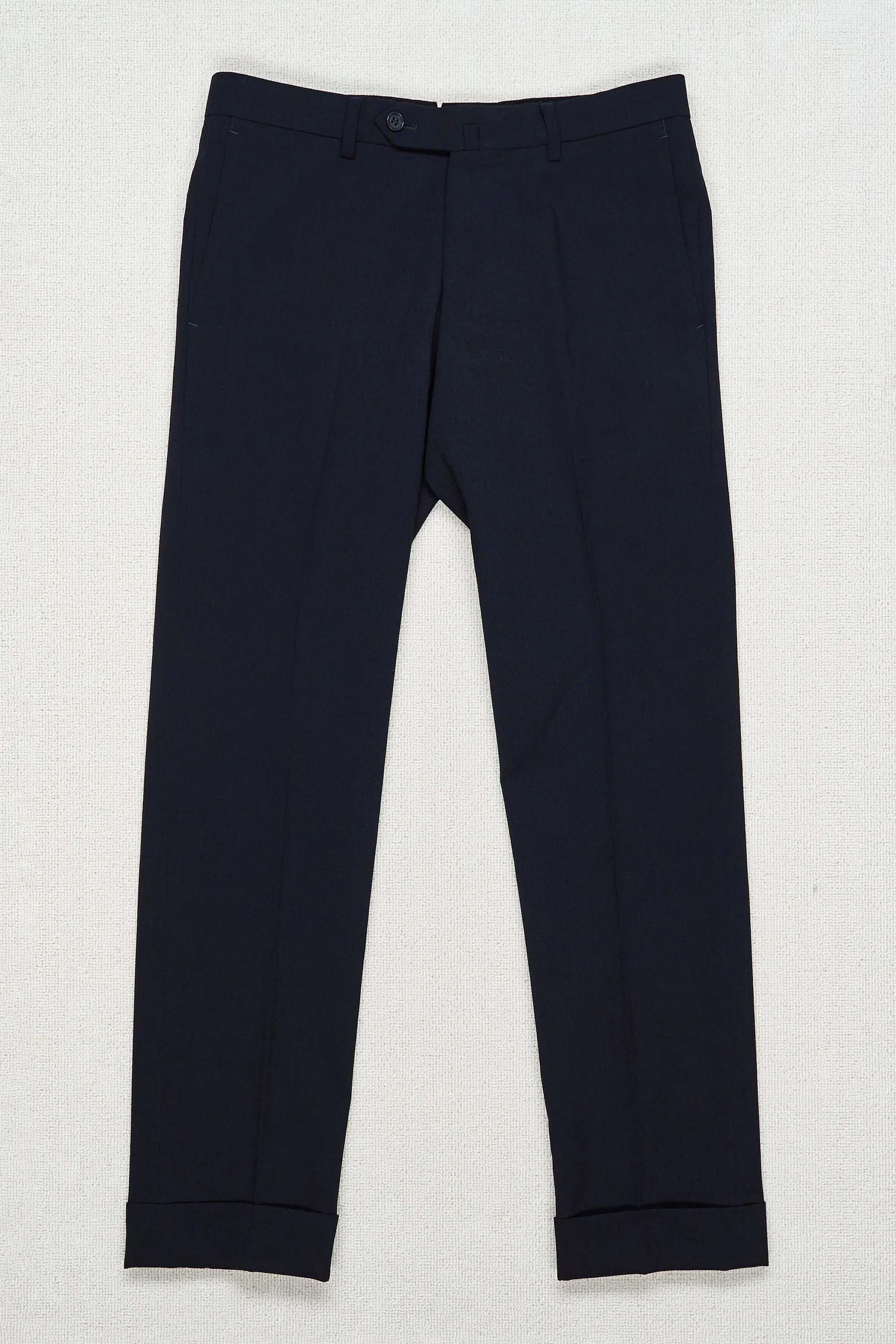 Ring Jacket 184 Navy Wool/Silk "Ice Twist" Suit