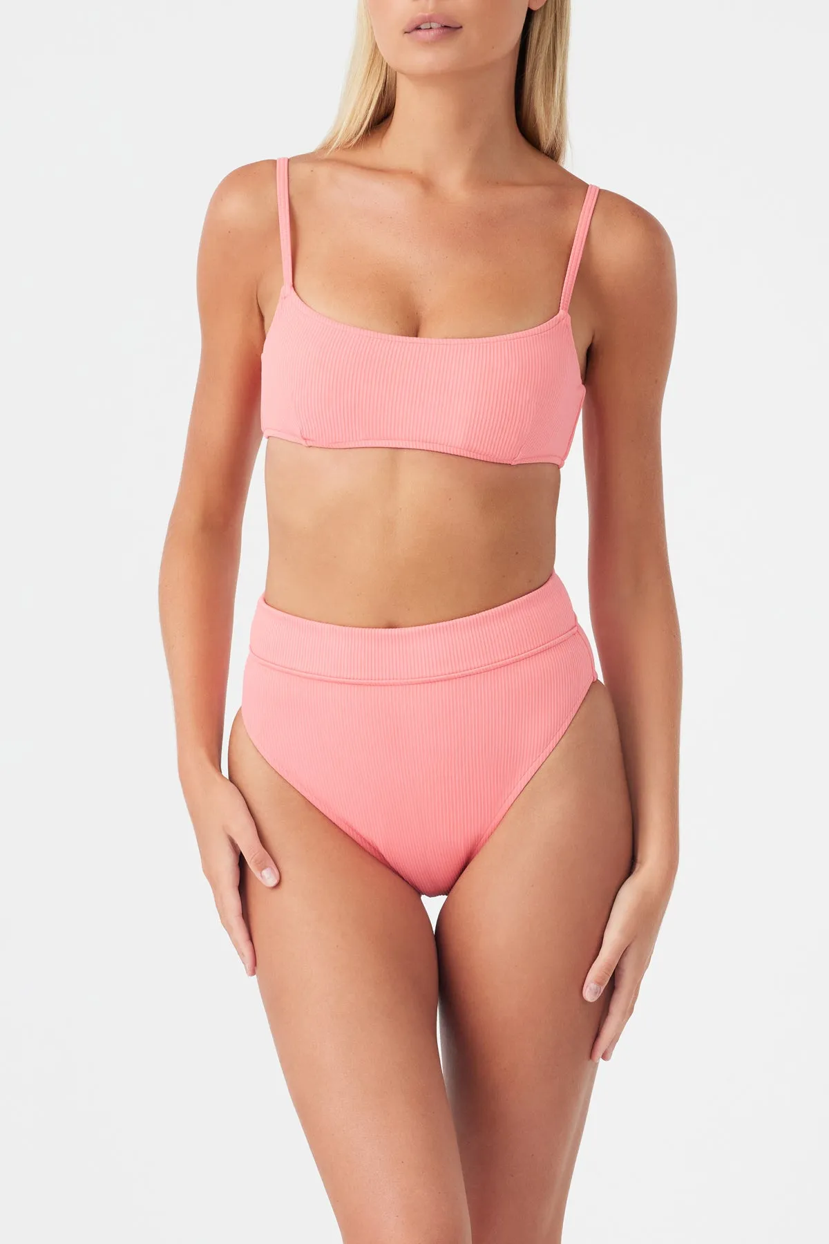 Signature High Waisted Brief - Coral