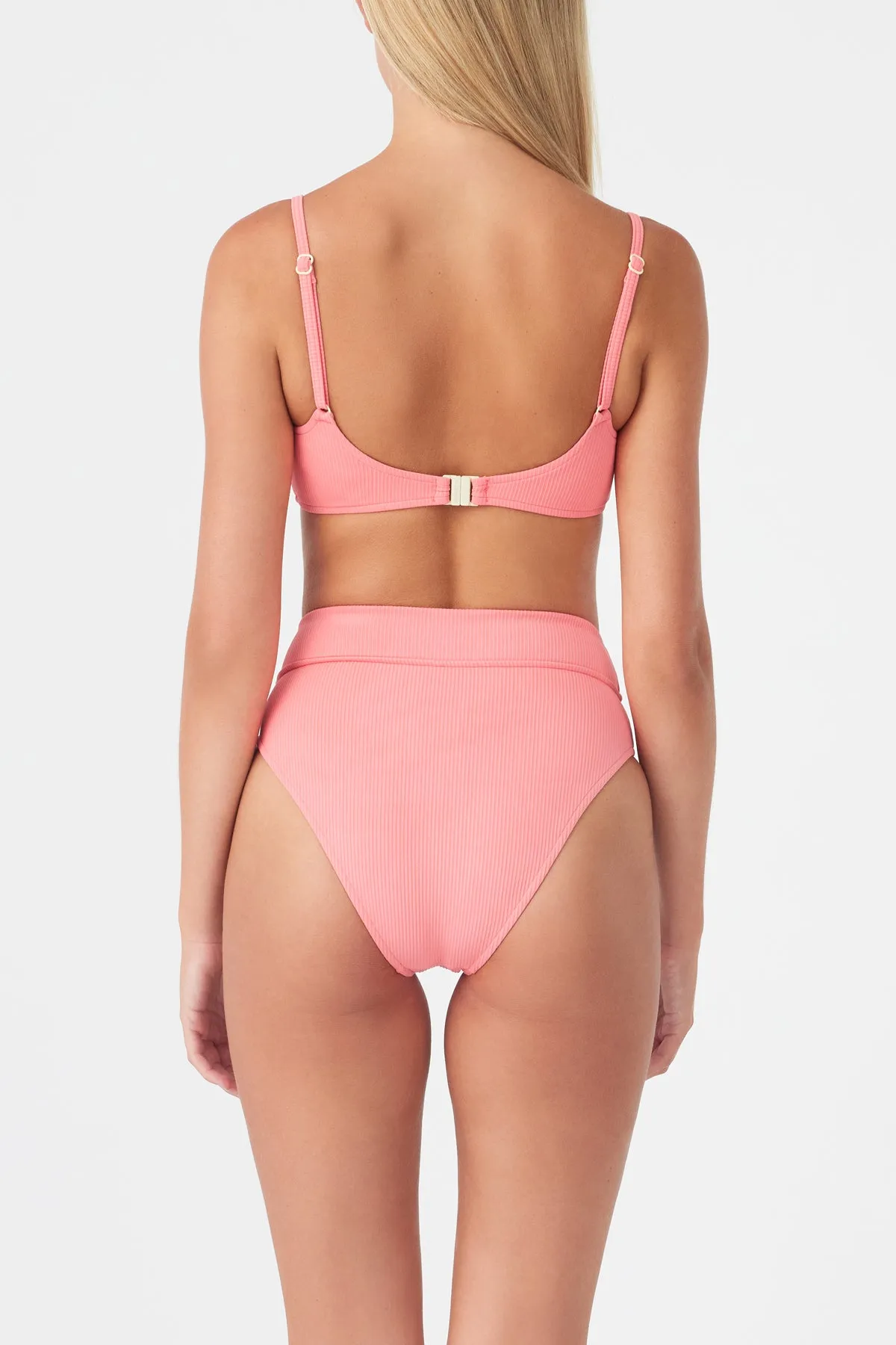 Signature High Waisted Brief - Coral