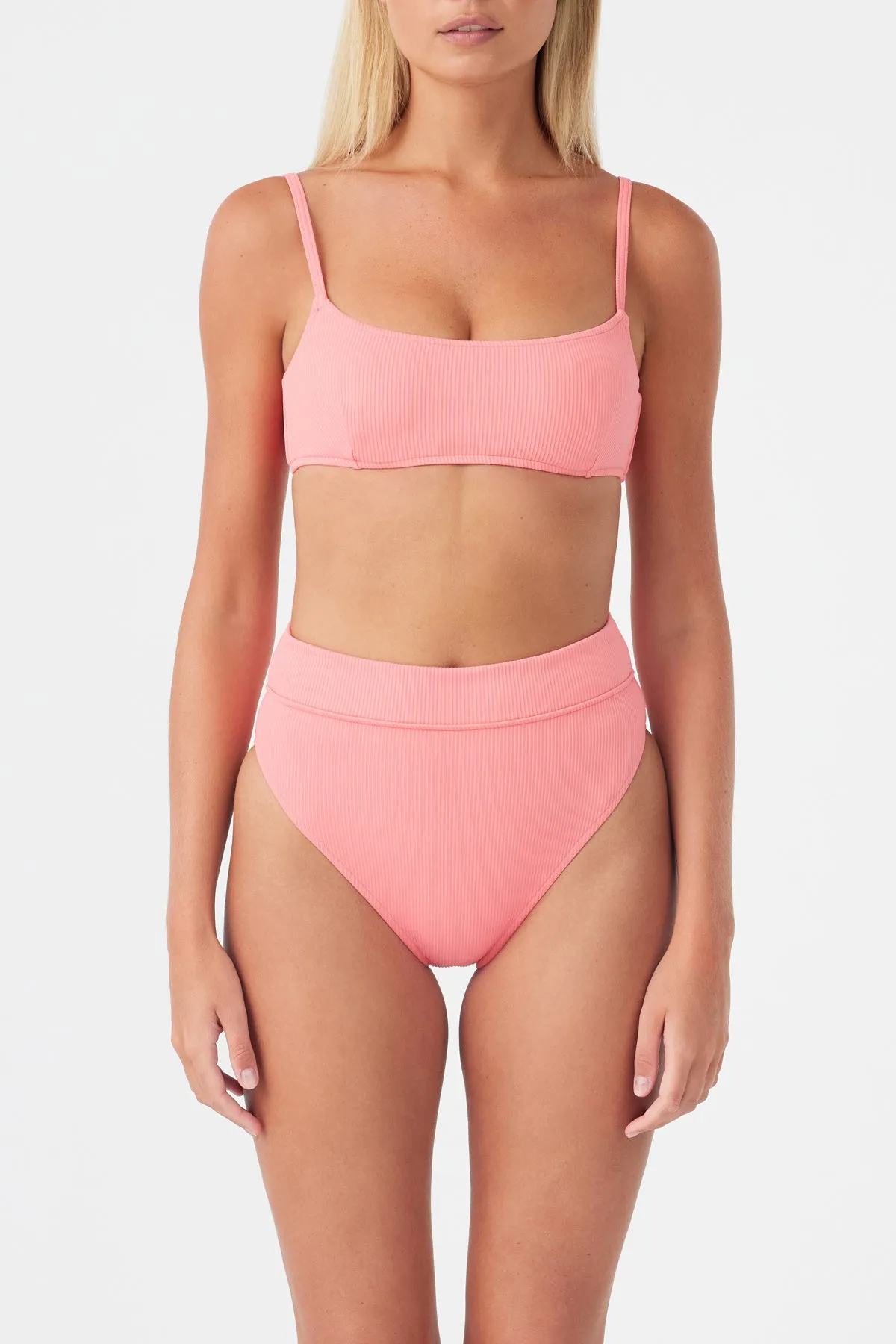 Signature High Waisted Brief - Coral