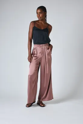 Silk Wide-Leg Trouser