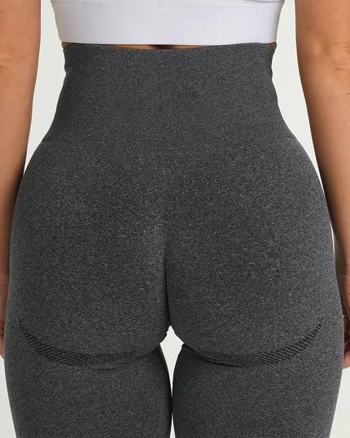 Solid High Elastic High Waist Yoga Active Pants