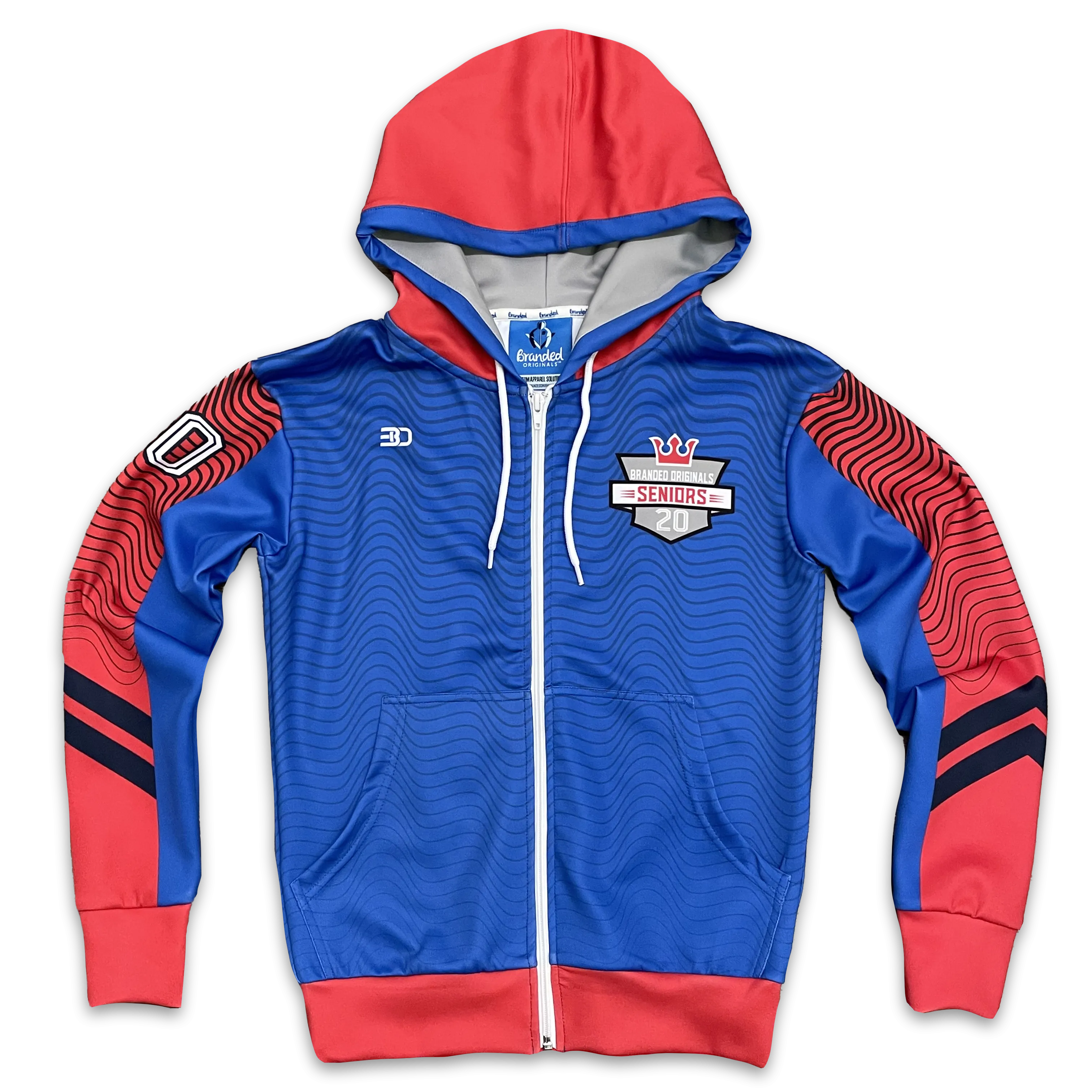 Sublimated Zip Up  Hoodie