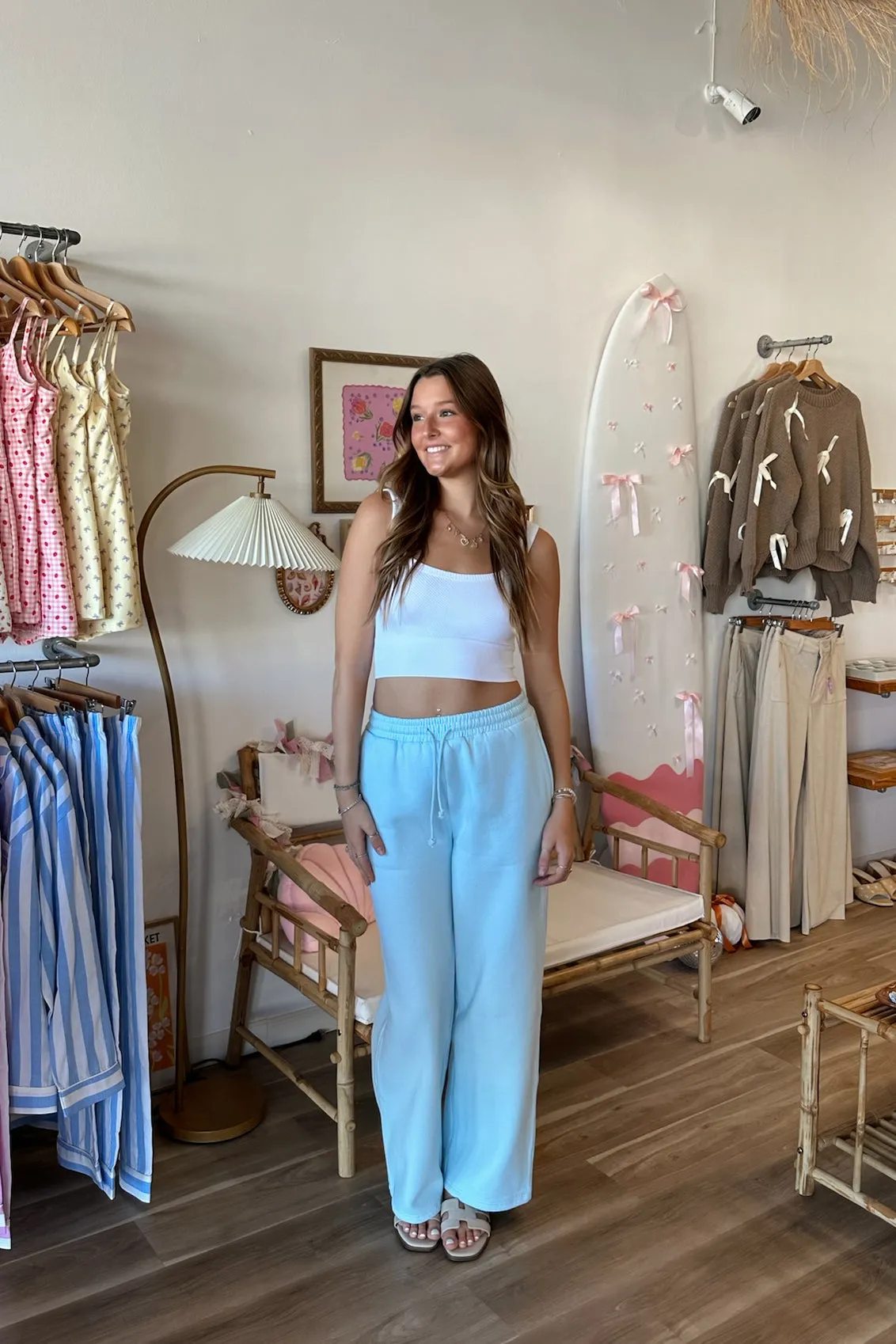 Sunkissed Flared Sweatpants in Blue