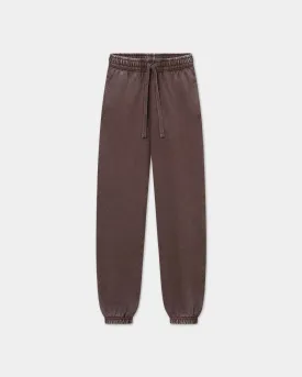 Sweatpants Heavy, Women - Acid wash - Chicory coffee