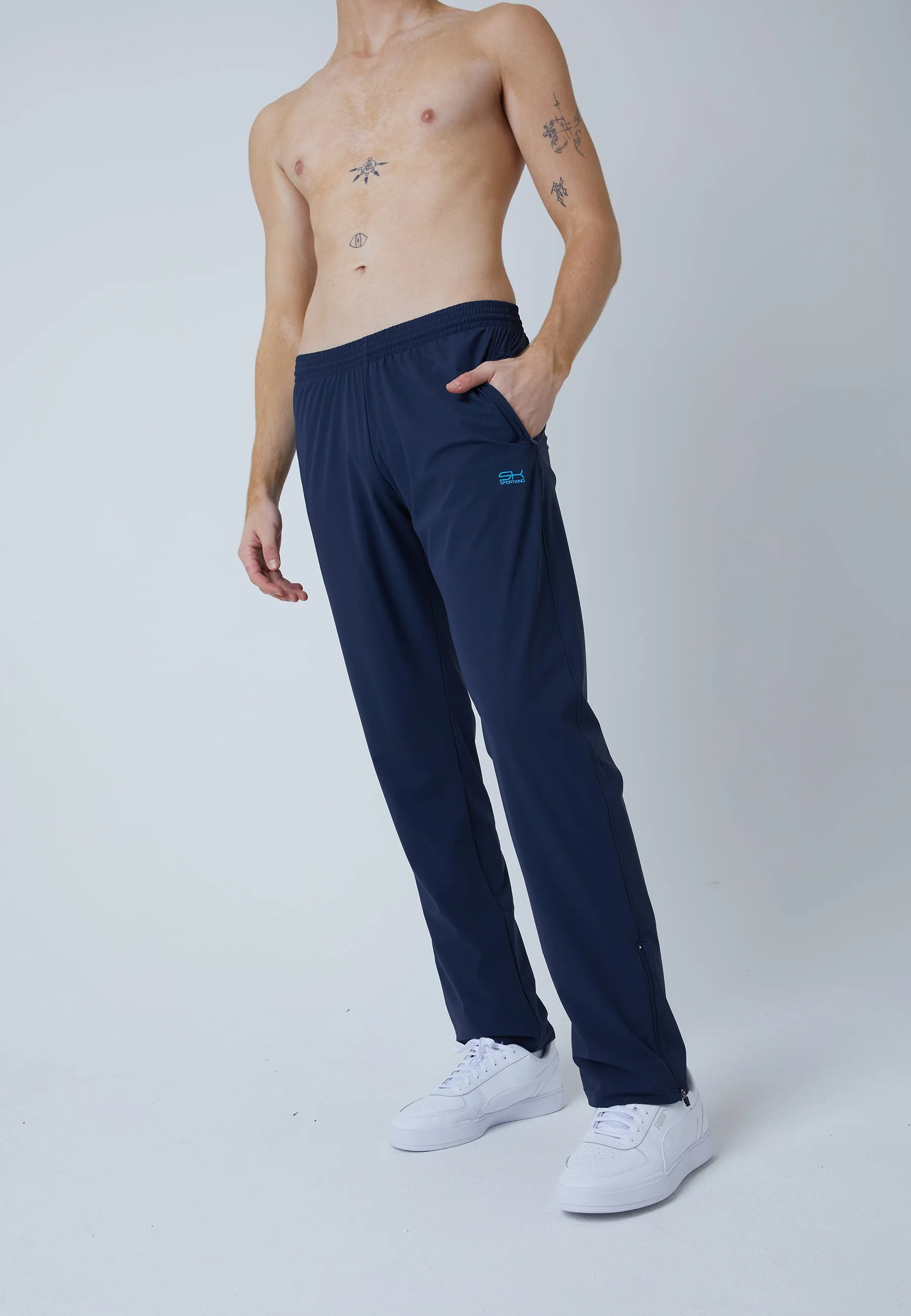 Tennis Woven Tracksuit Pants, navy blue