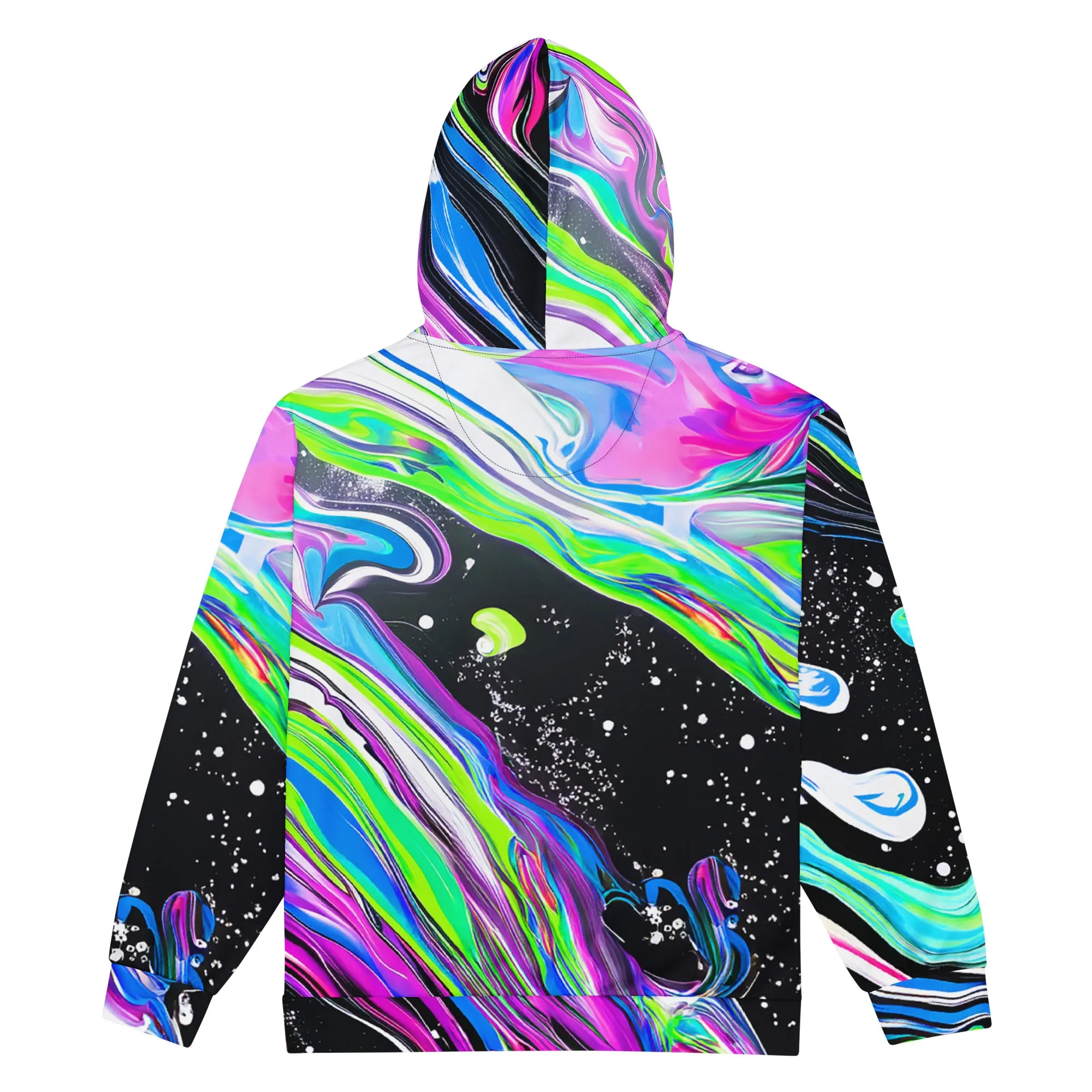 Trippy Color Swirls Zip hoodie