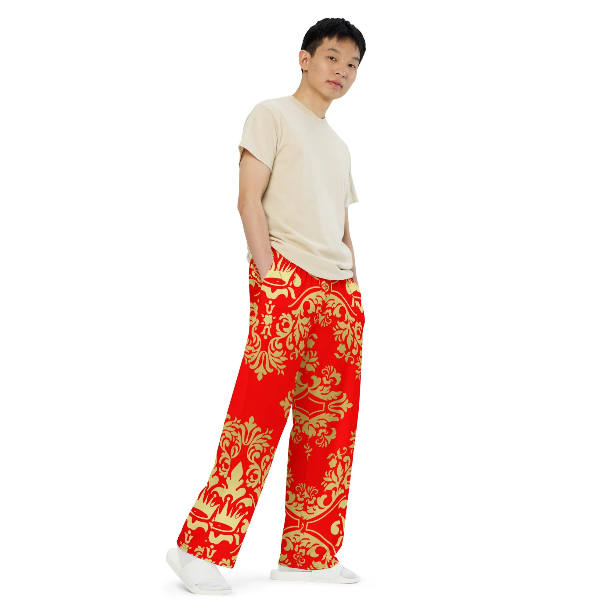 Unisex wide-leg pants