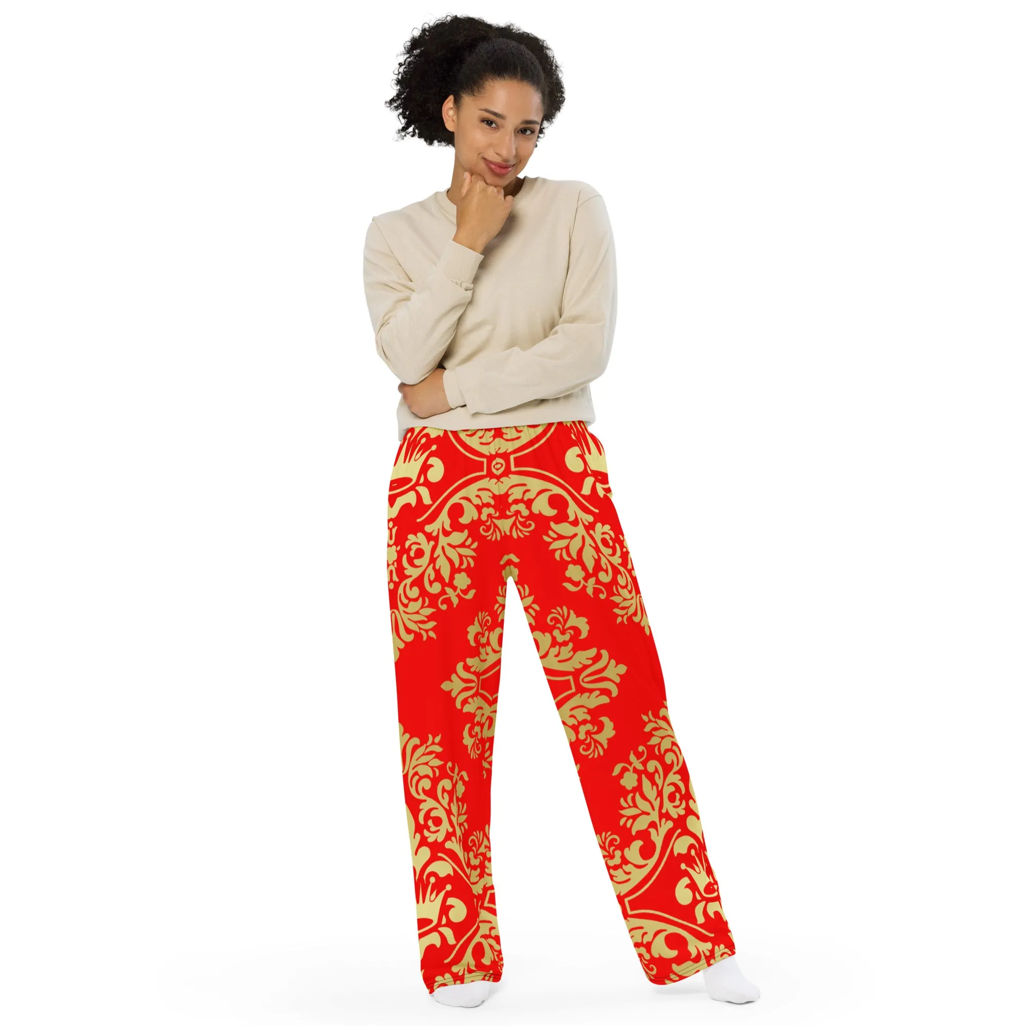 Unisex wide-leg pants