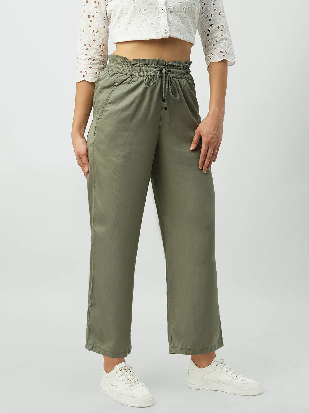 Women High-Rise Comfort Fit Culottes