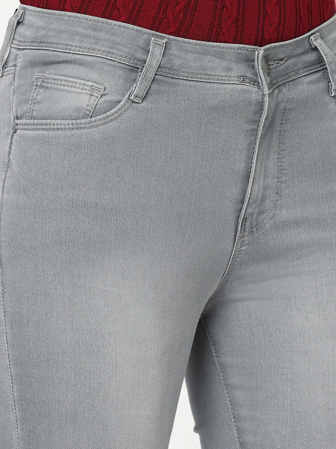 Women High-Rise Skinny Fit Grey Jeans