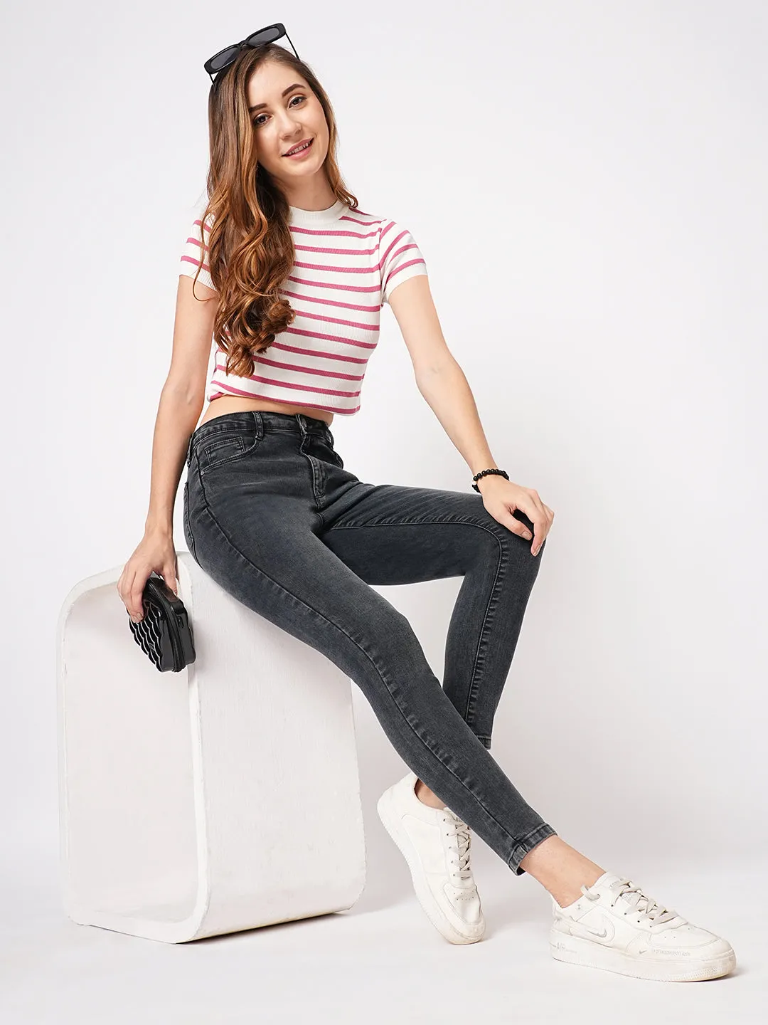 Women High-Rise Skinny Fit Jeans