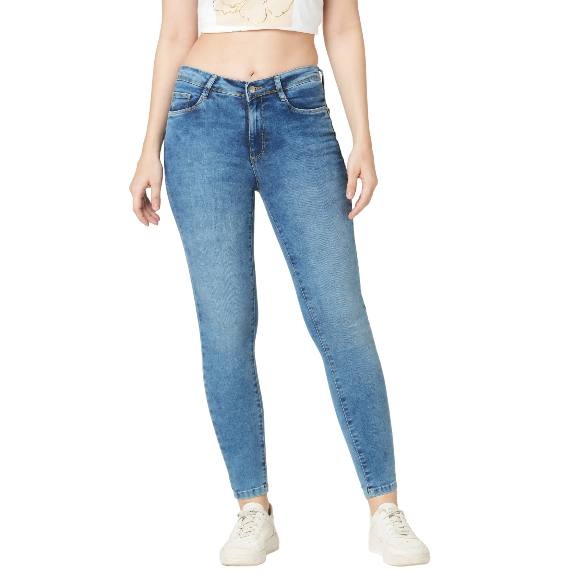 Women High-Rise Skinny Fit Jeans