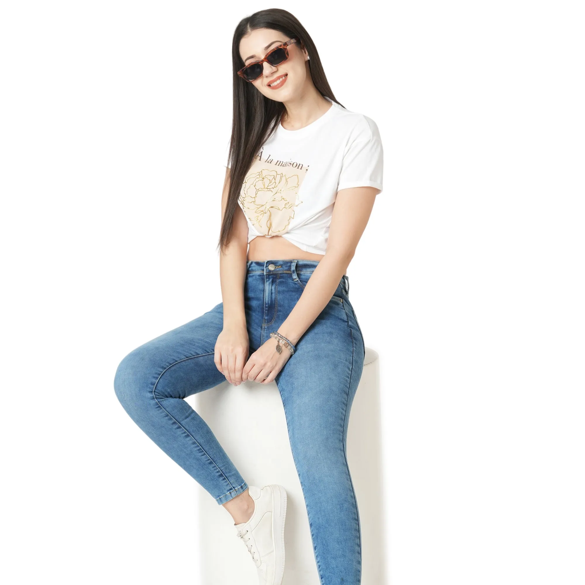 Women High-Rise Skinny Fit Jeans