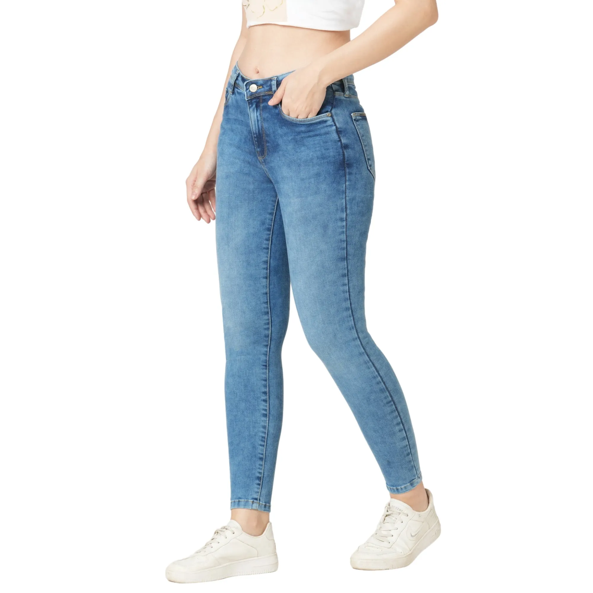 Women High-Rise Skinny Fit Jeans