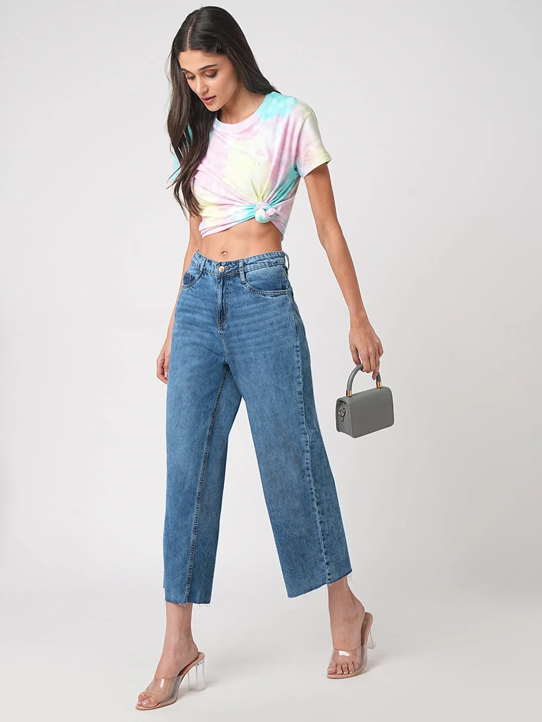 Women High-Rise Wide Leg Jeans