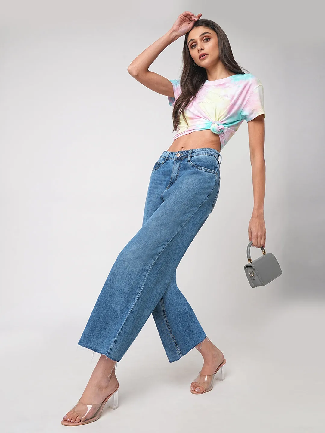 Women High-Rise Wide Leg Jeans