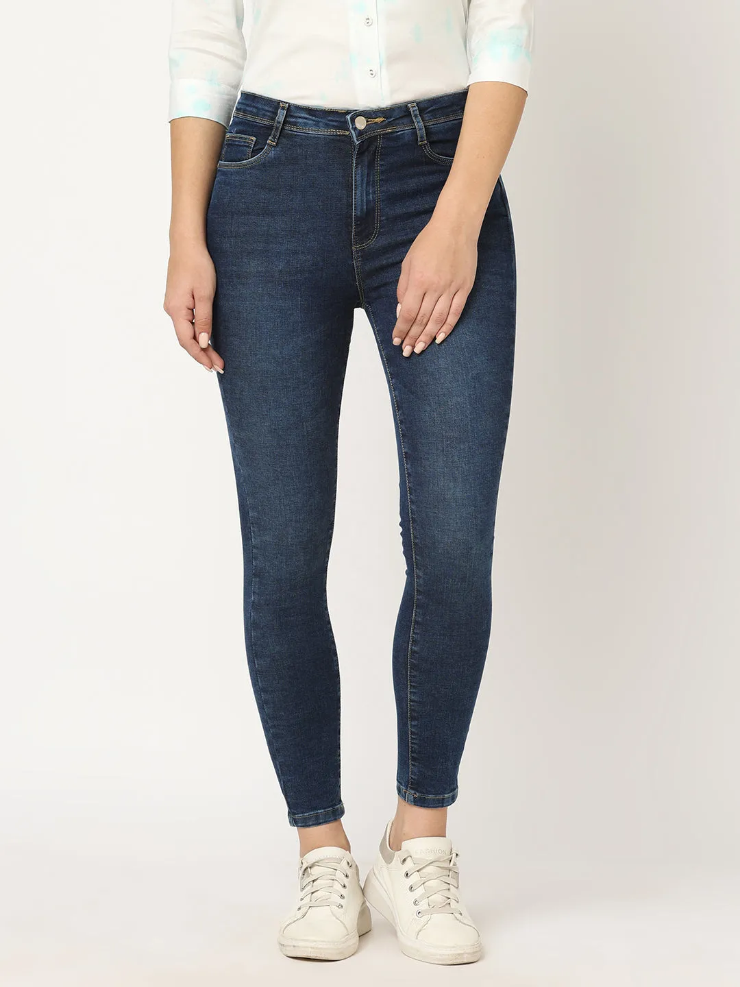 Women Sky High-Rise Skinny Fit Jeans