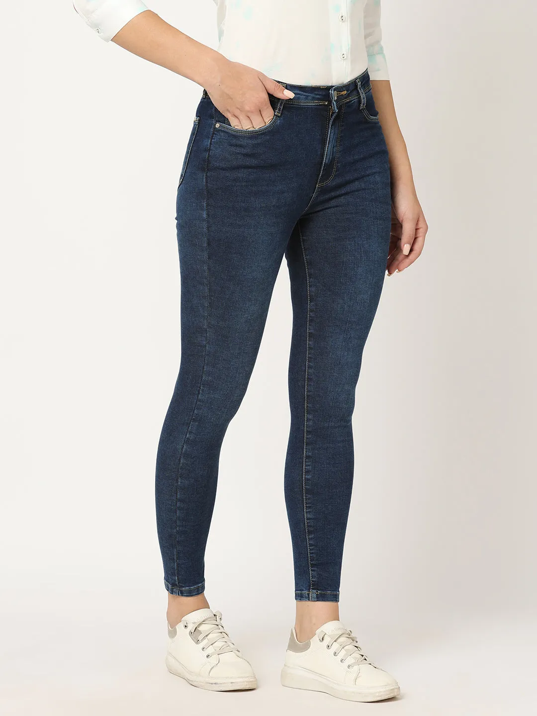 Women Sky High-Rise Skinny Fit Jeans