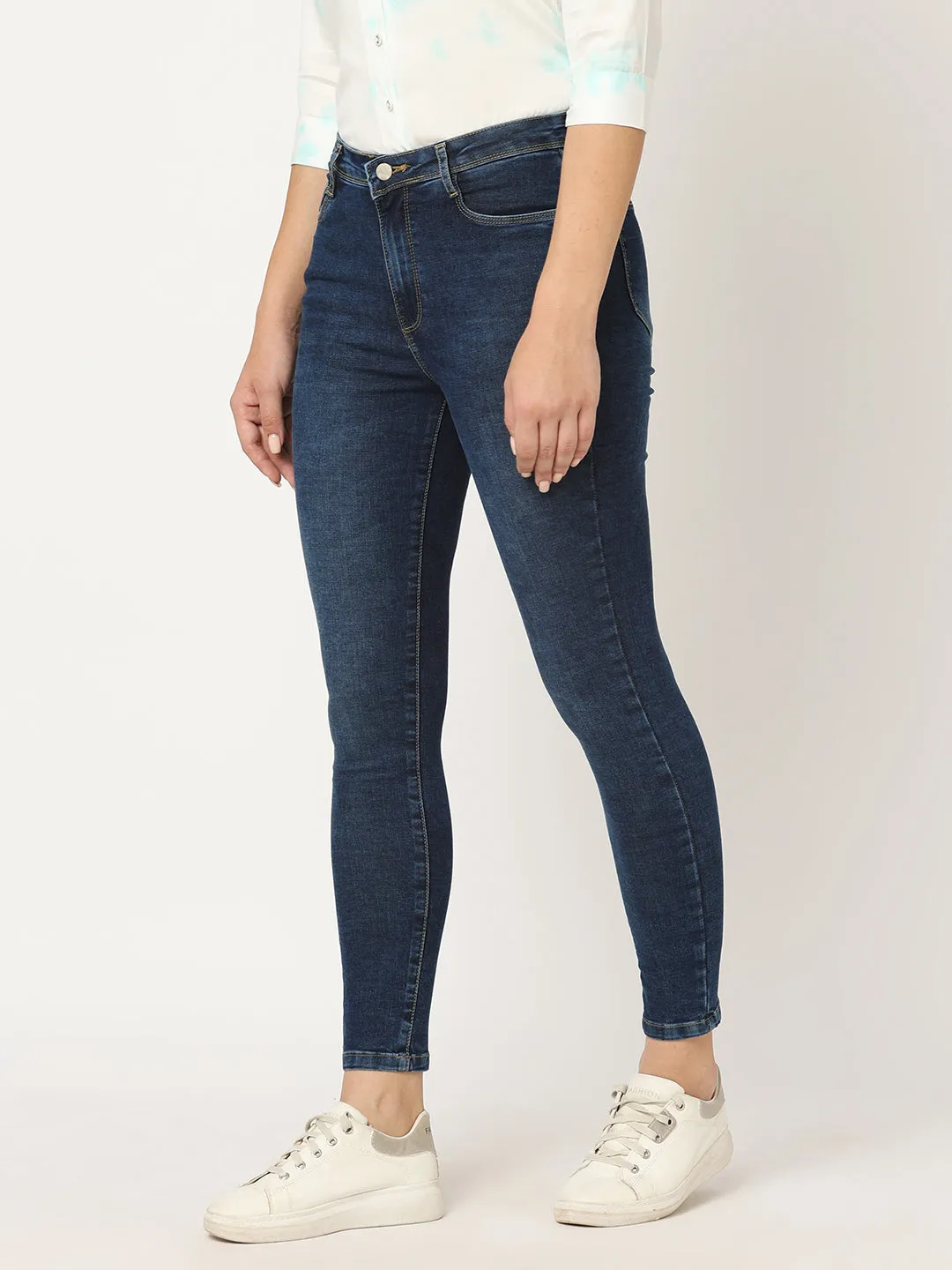 Women Sky High-Rise Skinny Fit Jeans