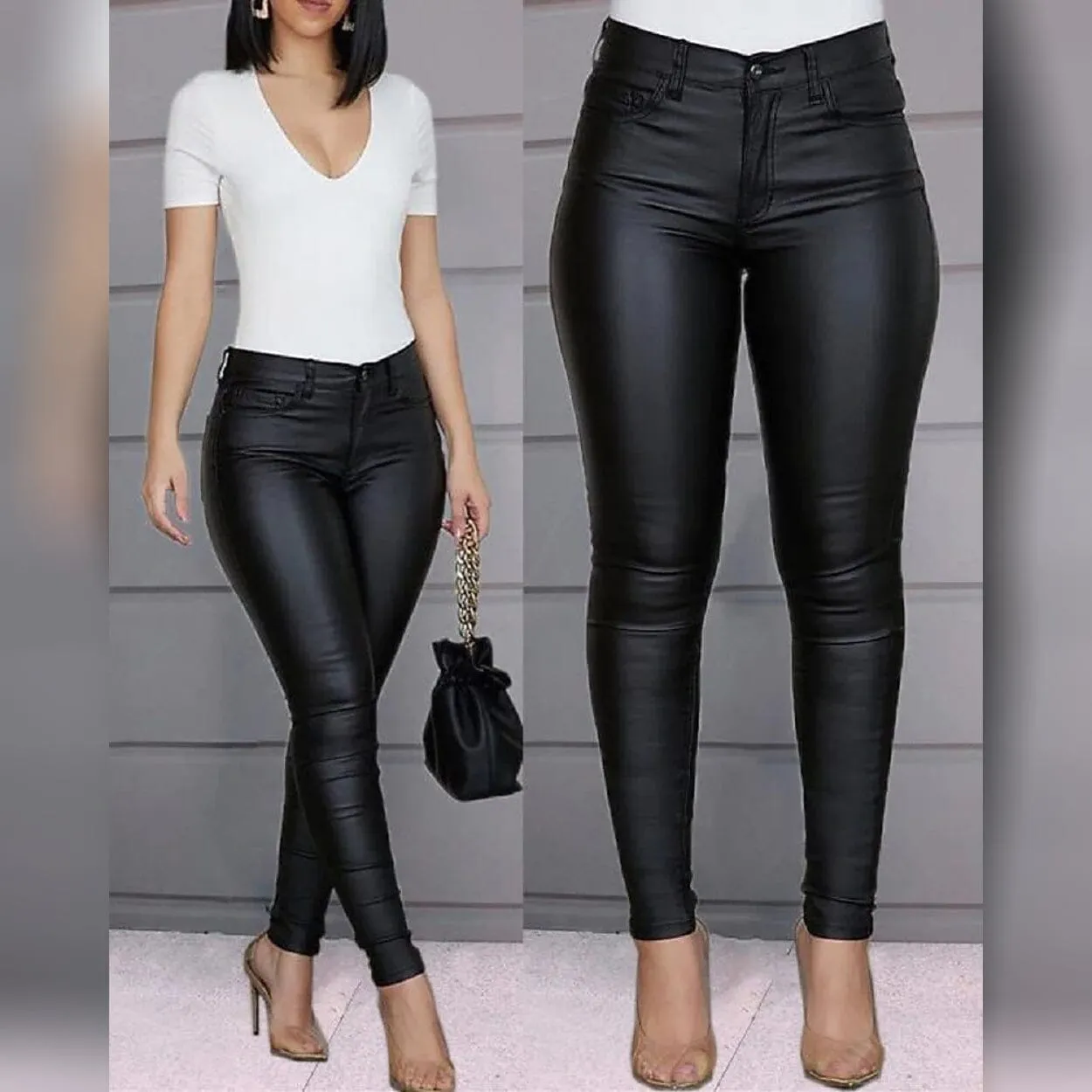 Women's Skinny Leather Pants