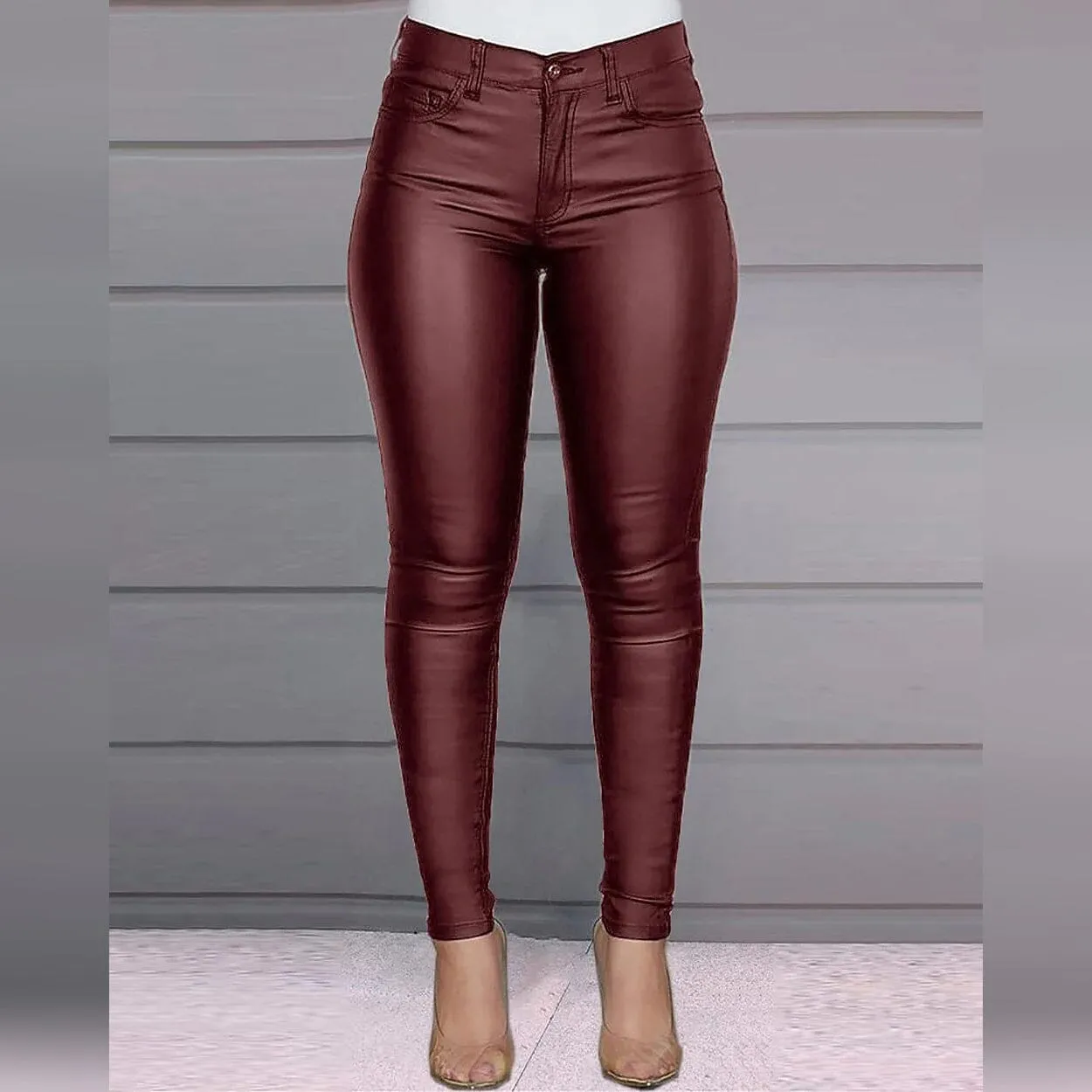 Women's Skinny Leather Pants