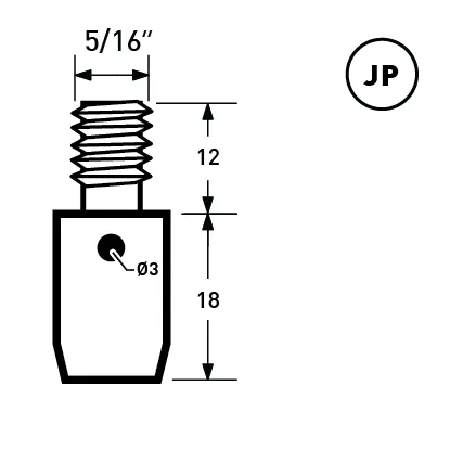 YKK | 8mm Convex Head Jeans Rivet | YR-CV8S