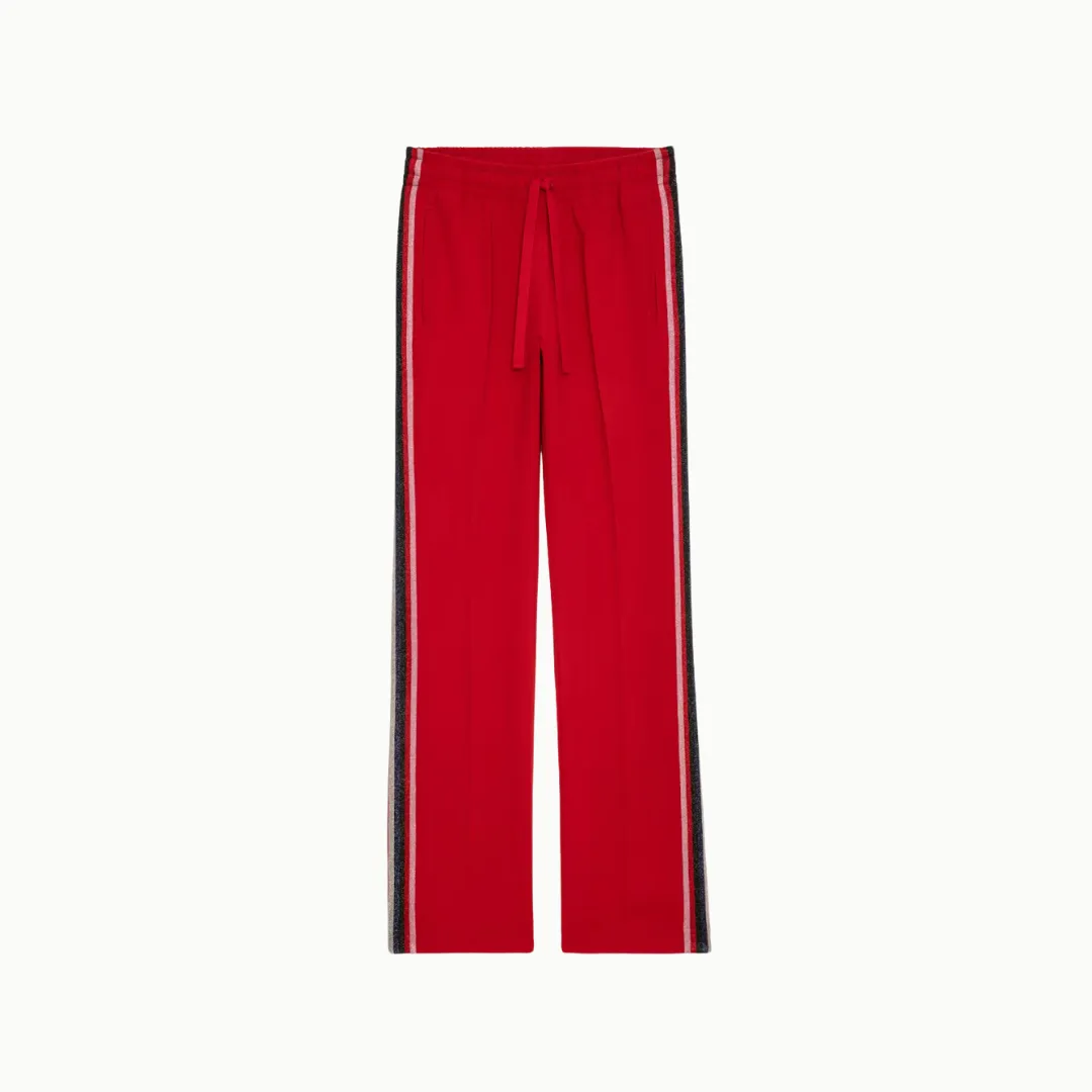 Zadig & Voltaire Pomy Crepe Trousers - Crimson