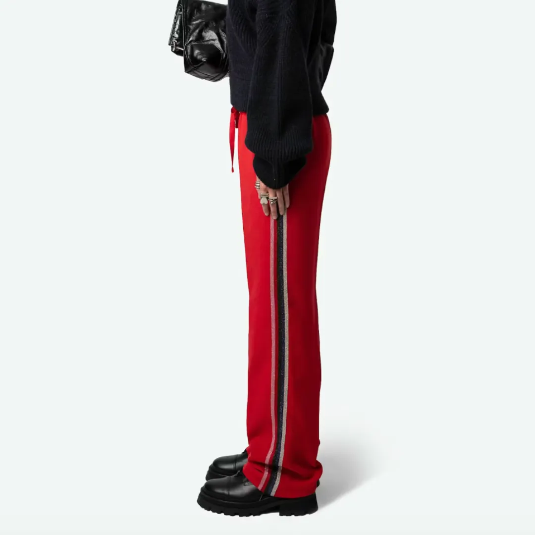 Zadig & Voltaire Pomy Crepe Trousers - Crimson