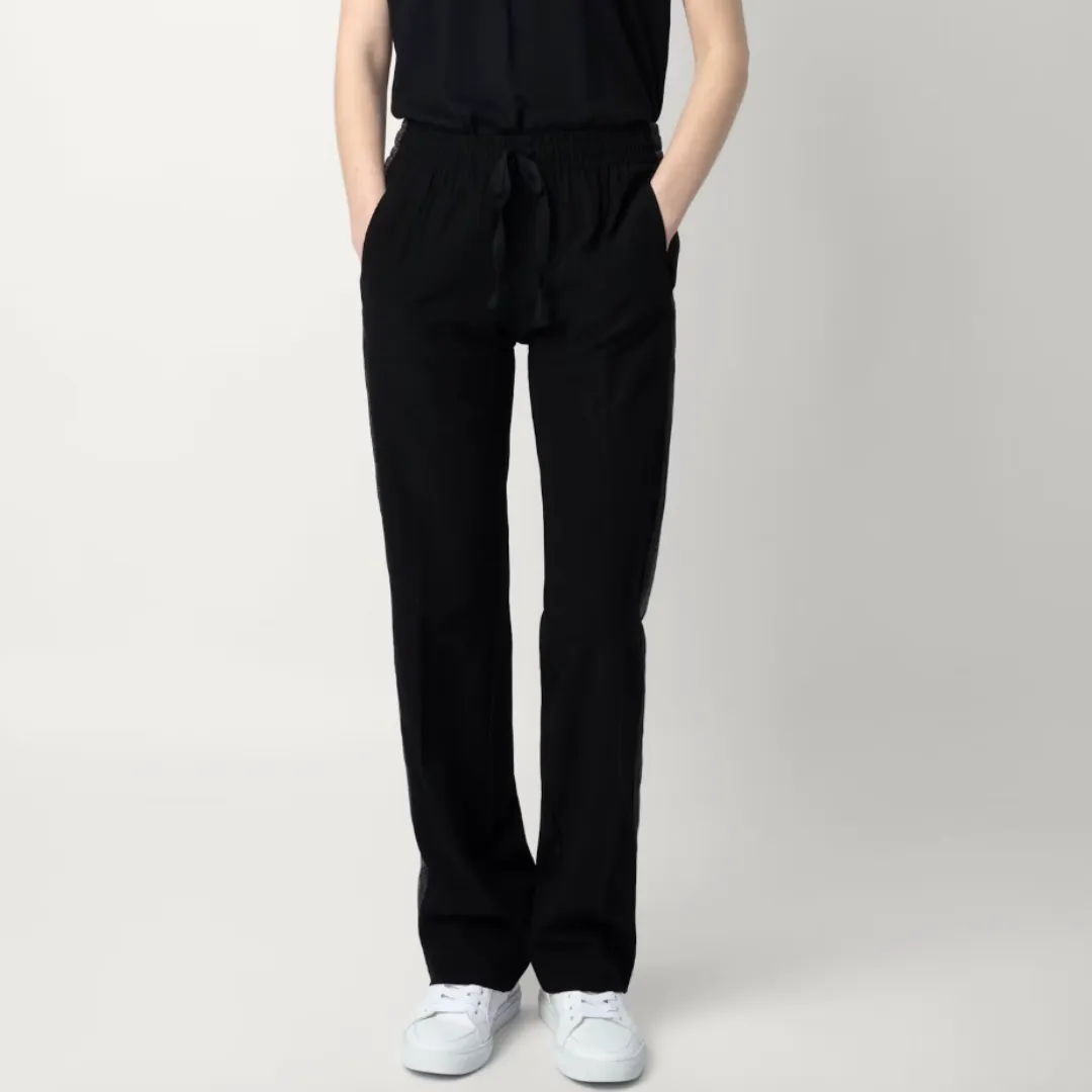 Zadig & Voltaire Pomy Crepe Trousers - Noir