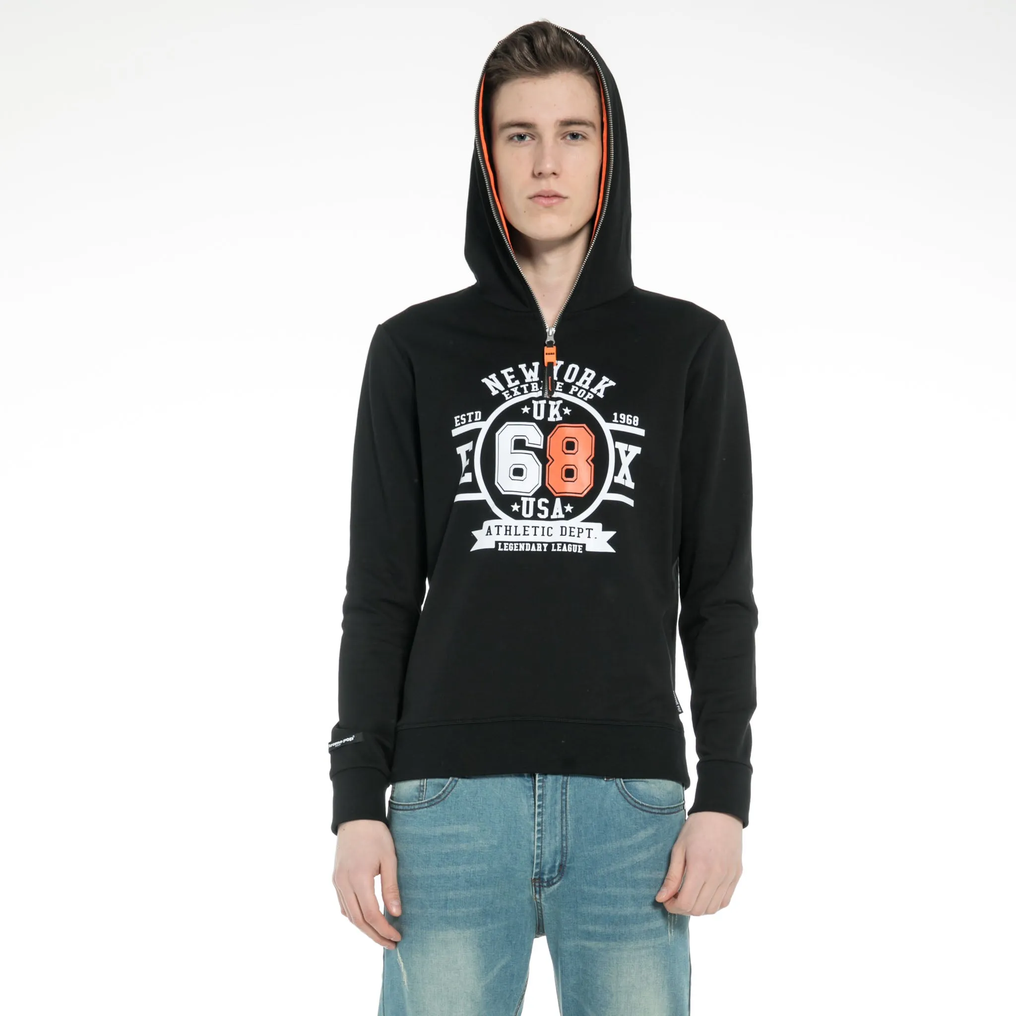 Zip-up Hooded Sweatshirt