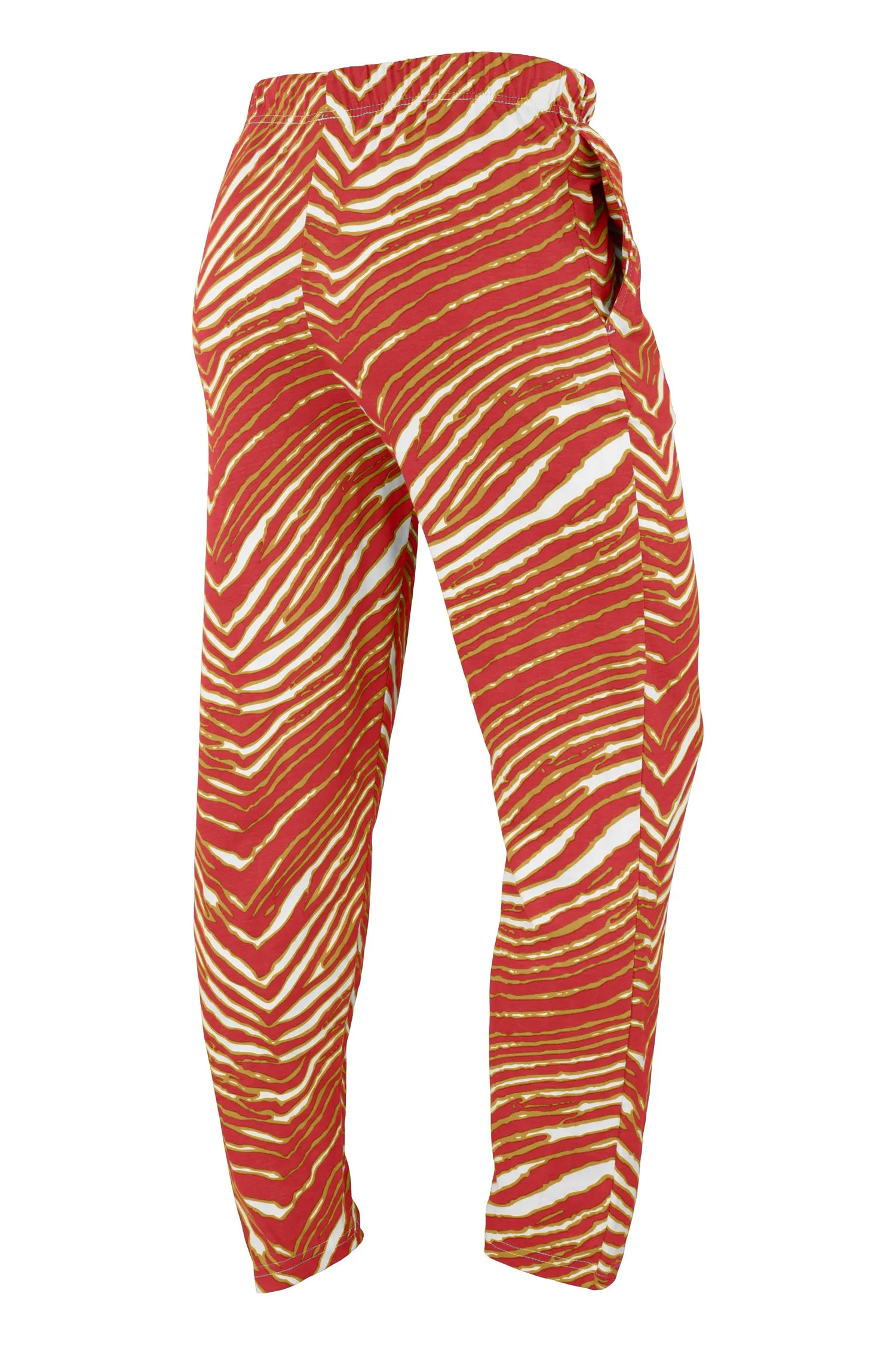 Zubaz NFL Adult Unisex Z88 Zebra Pants, San Francisco 49ers For Men and Women